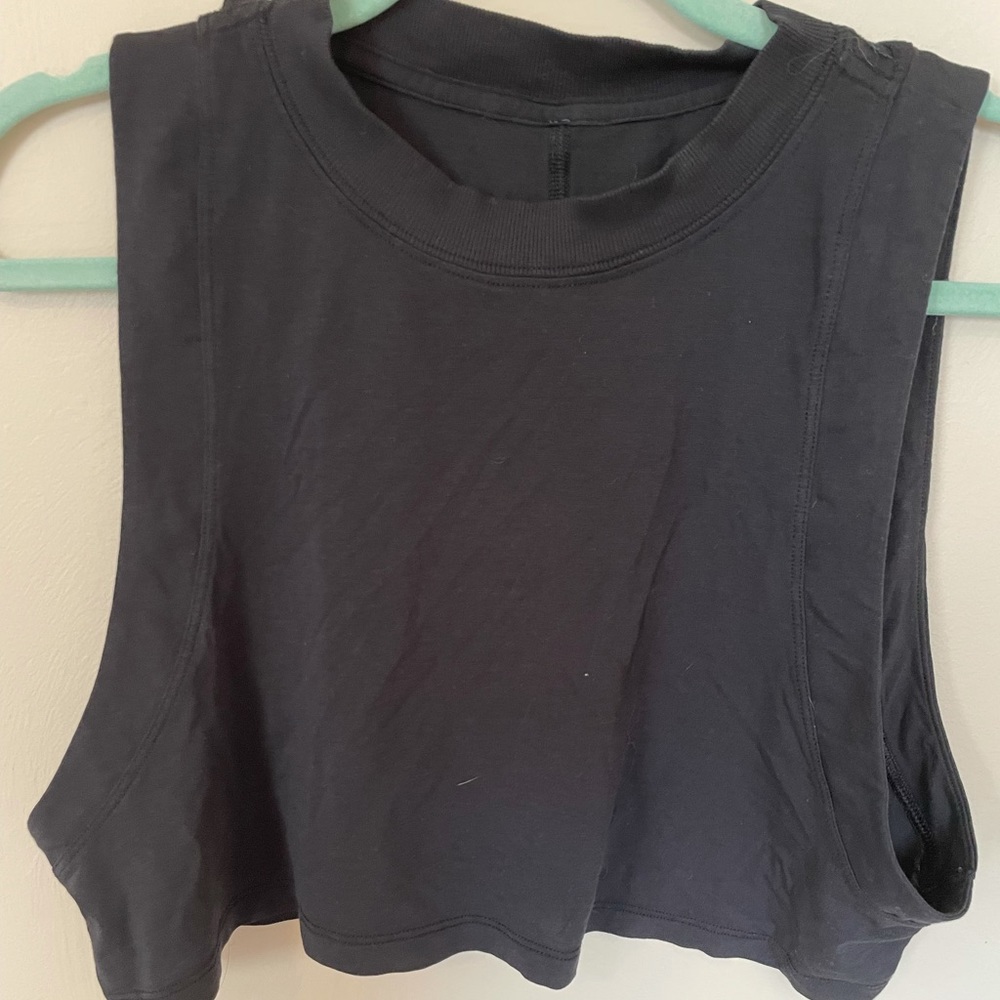 Lululemon All Yours Crop Tank-black